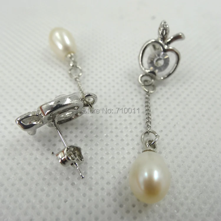

Free Shipping Wholesale Cheap Elegant Ladies' Alloy Ear Stud Natural Freshwater Pearls Decoration Long Drop Earrings,30pairs