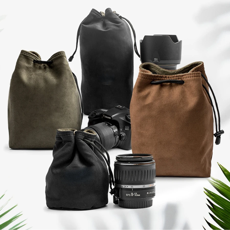 Ретро Чехол мягкая сумка для цифровой зеркальной камеры Canon Nikon Sony DSLR и