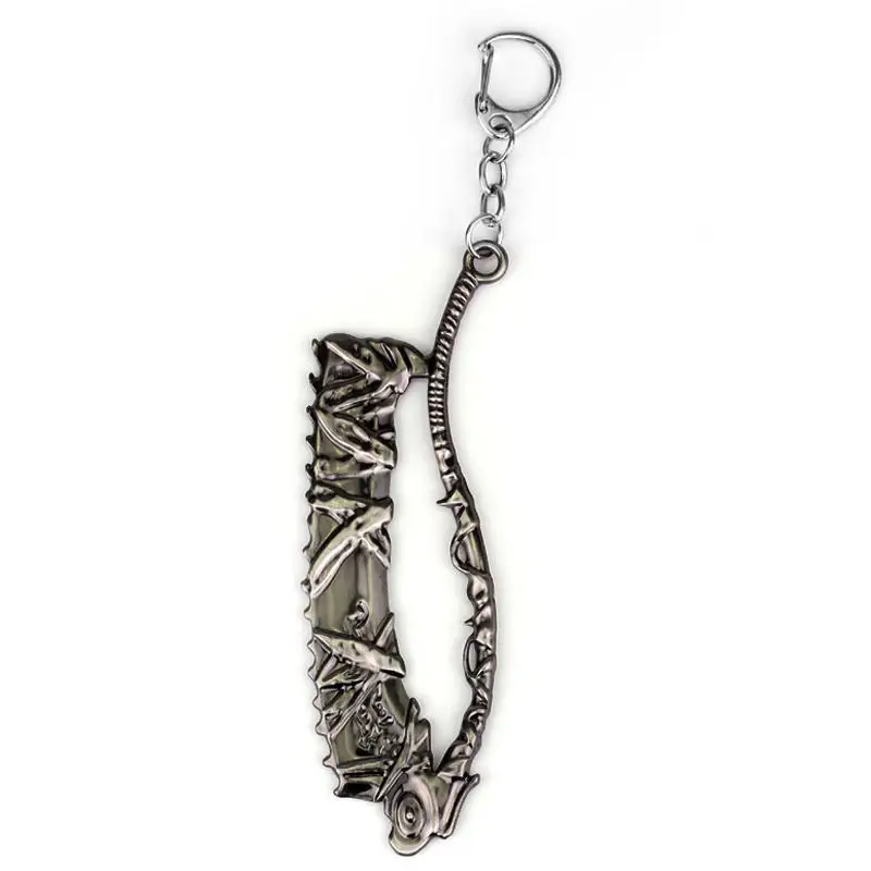 

MQCHUN Hot Sale Design Game World of War Craf Pendant Keychain Weapons Jewelry Blood Borne Keyring Metal Key Chain Men Gift