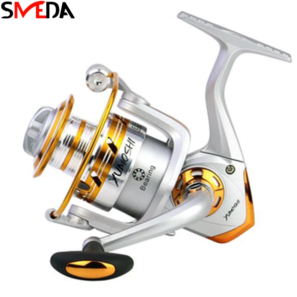 Spinning Fishing Reels Alloy ABS G-Ratio 5.5:1 Drag Bait Fold Rocker Wheel Reel Carpa Molinete Carretilha De Pesca | Спорт и