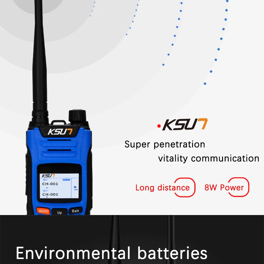 KSUN KSX68D портативный Небьющийся скрытый светодиодный светильник, дешевый двухсторонний радиоприемник