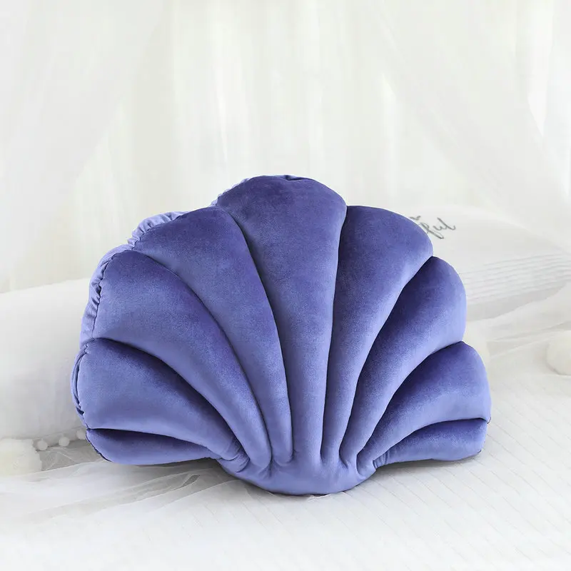 blue purple Роскошная фиолетовая бархатная мягкая подушка, плюшевая подушка, подушка для дивана, подушка для автомобиля, подушка для дома, украшение кровати, подарок для друга - Цвет: blue purple