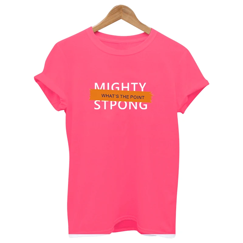 2019 STPONG vogue забавные тенденция розовый Prin Футболка женская хлопковая Повседневное