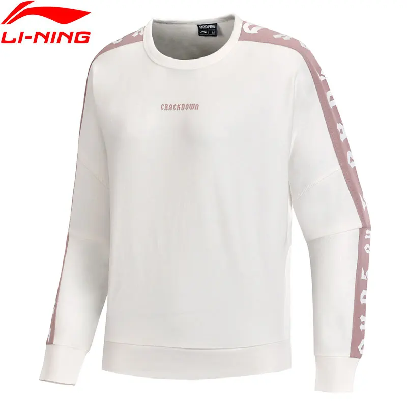 Женские баскетбольные свитера Li Ning удобные из 77% хлопка 23% полиэстера свободный
