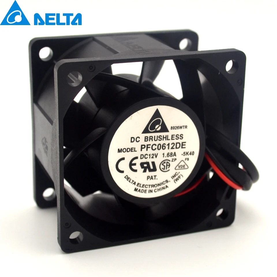 

New PFC0612DE 1.68A DC 12V 1.68AP / N: 5A809-05 P / N: PFC061 60mm server cooling fan for Delta 60*60*38mm