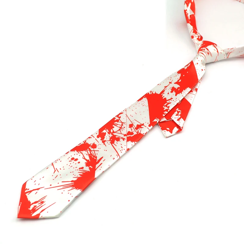 Мужской галстук бабочка из полиэстера с принтом крови вампира|business tie|tie businesswedding