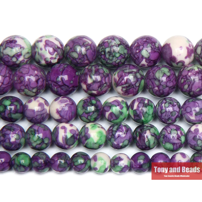 Натуральный фиолетовый цветной камень круглые бусины 15 &quotнитка 4681012 мм Палочки