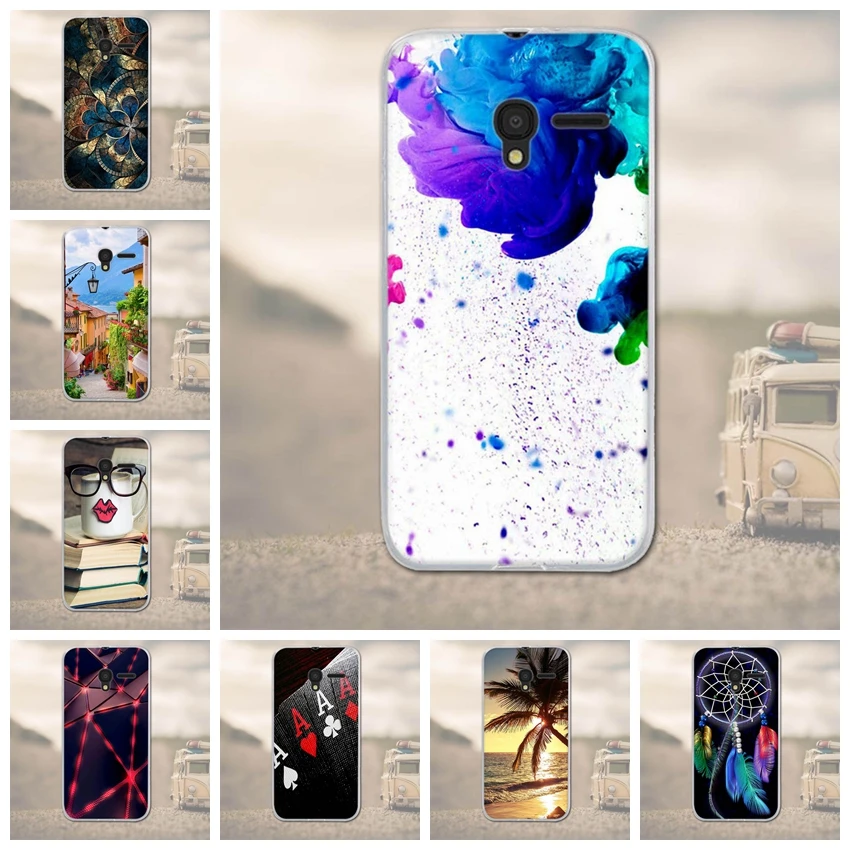 Задняя крышка чехол для ALCATEL One Touch pixi 3 4 5 дюйма 5017 5019 телефона s сотовый телефон 3D