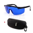 Очки защитные для Лазерной защиты глаз, голубые линзы для защиты от красных и УФ-лазеров, с портативным чехлом, 590-690нм635нм650нм