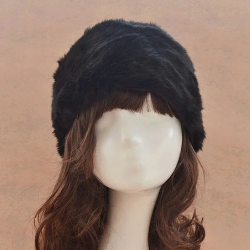 Vancol 2016 Ladies Skullies Шапочки вводная fourrure femme Женские Черные Меховые Зимние Шапки