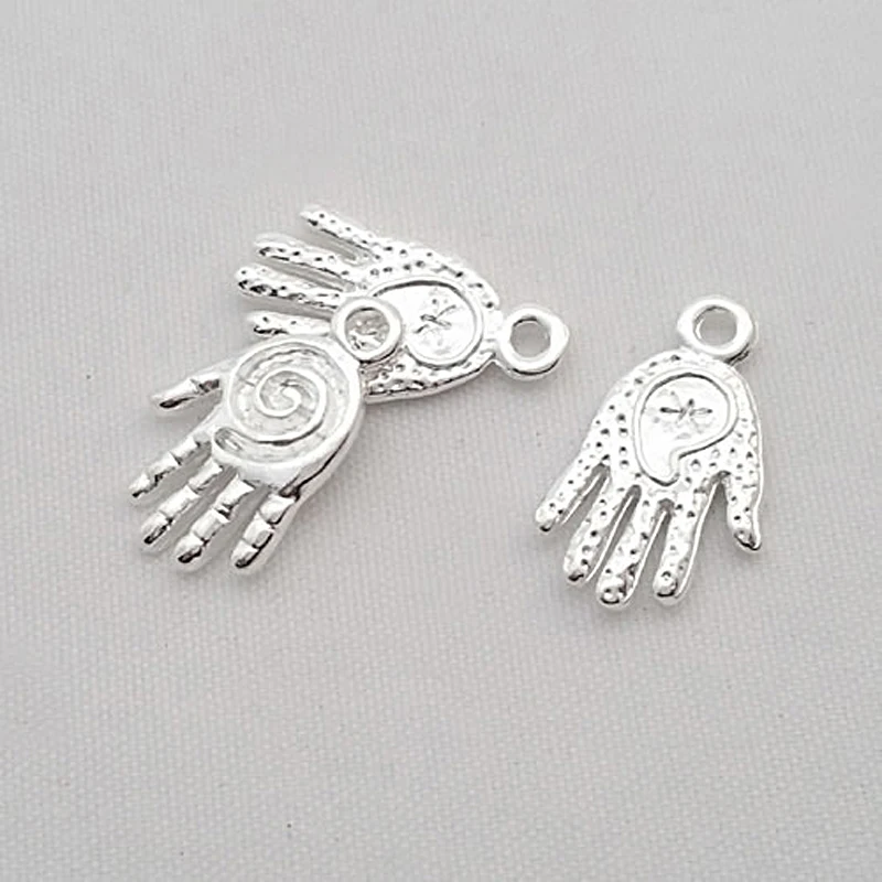 (28507)50PCS 19x11MM Antique Bronze Zinc Alloy Buddha Palm Hand Charms Pendants Diy Jewelry Findings Accessories Wholesale | Украшения и