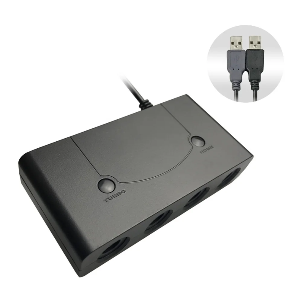 4 порта плеер для игровой куб контроллер адаптер Wii U переключения NS или PC Ручка