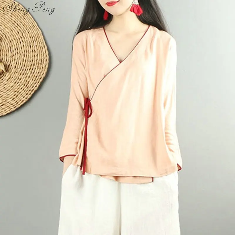 Traditional chinese clothing for women cheongsam top womens tops and blouses elegant ladies retro style tops G164 - Цвет: 2