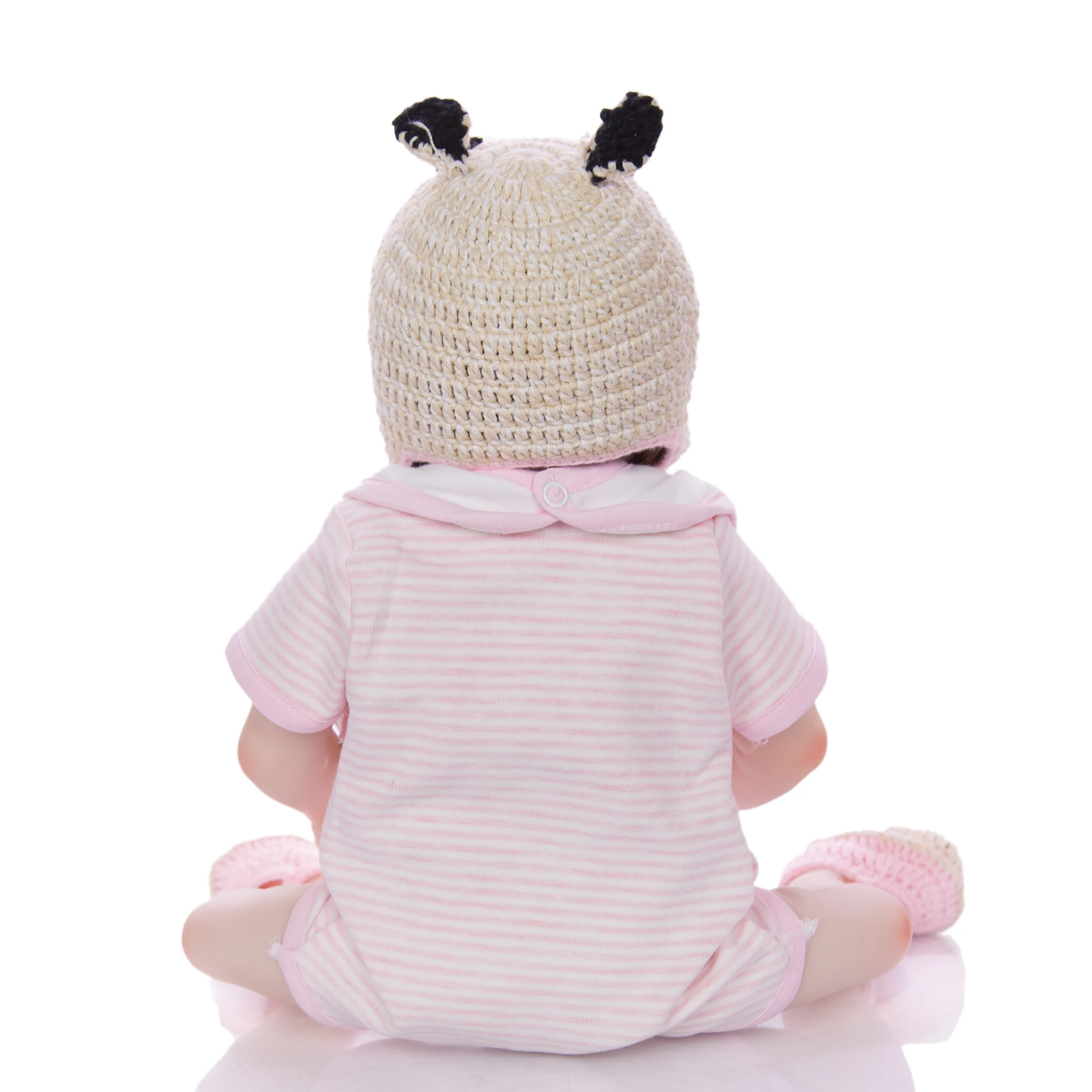 KEIUMI ручной работы 19 дюймов Reborn Baby Doll близнецов Реалистичная полный силиконовые