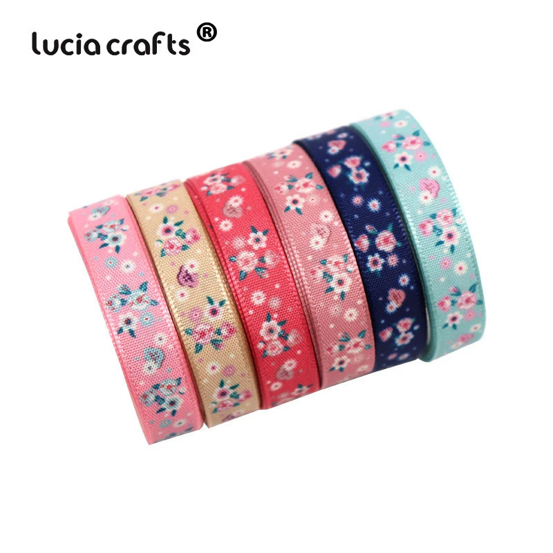 6 ярдов много вариантов Grosgrain/сатин/органза ленты DIY Hairbow рождественские ленты аксессуары Швейные принадлежности T0201