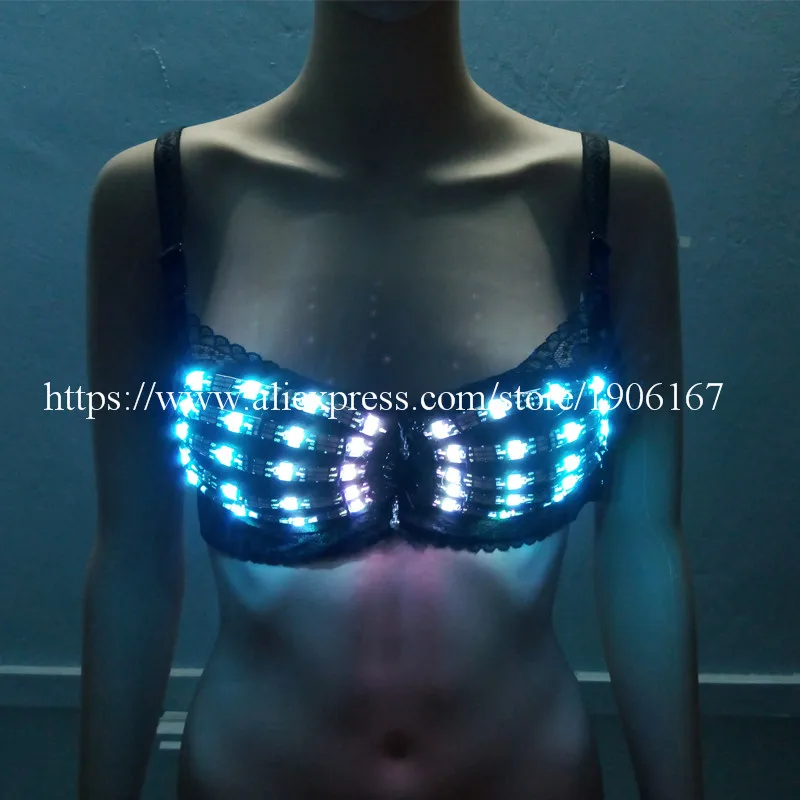 Новый дизайн светящийся сексуальный женский бюстгальтер со светодиодсветильник