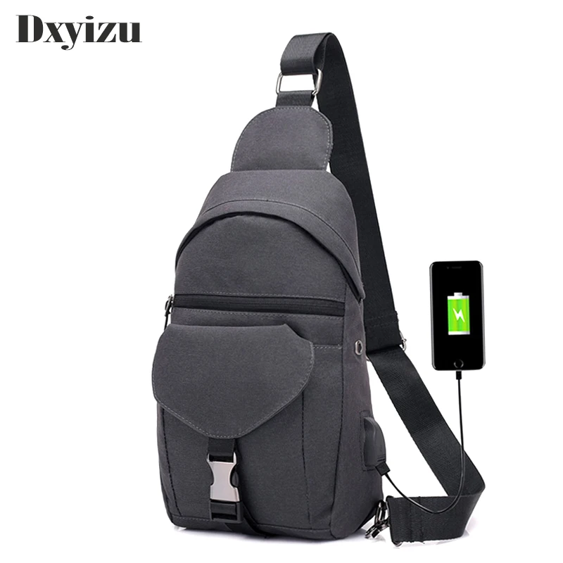 

2020 New Arrival Male Shoulder Bags USB Charging Crossbody Bag Men Anti Theft Chest Bag For School SummerTrip Messengers Bag