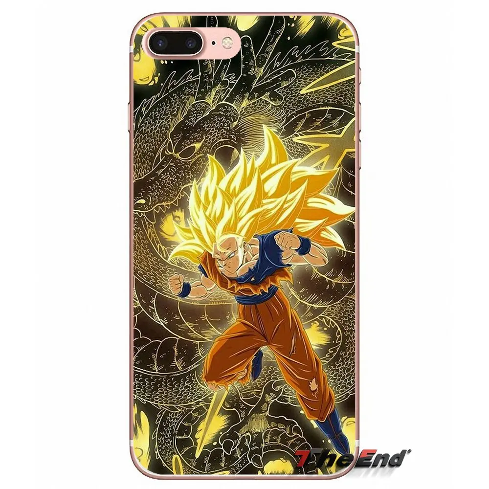 Чехол DRAGON BALL Z Super Saiyan God Son Goku для Apple iPhone X 4 4S 5 5S SE 5C 6 6S 7 8 Plus 6Plus 7plus 8plus Fundas