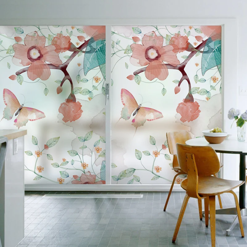 Бесплатная статическая липкая оконная пленка на заказ матовая непрозрачная