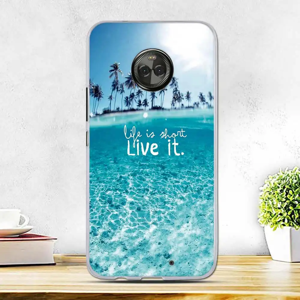 Чехол для Motorola Moto X4 XT1900 X 2017 (4th gen) Мягкий силиконовый чехол на телефон с