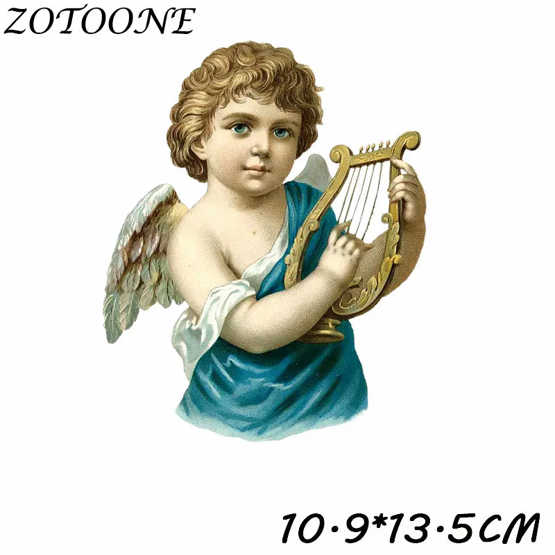 ZOTOONE милые нашивки с ангелом, нашивки с утюгом для одежды, детская одежда, сделай сам, украшения для одежды, железные нашивки с инопланетянами, E - Цвет: 57