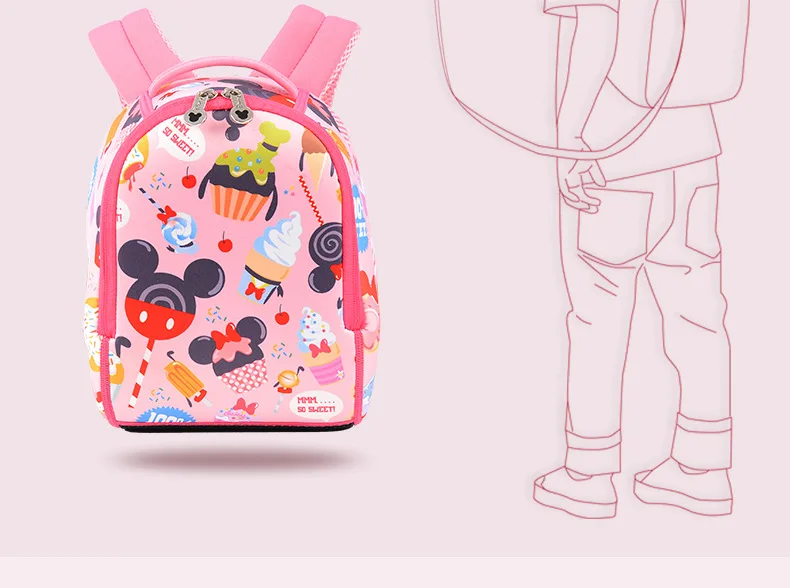 Disney Микки Маус ребенок мультфильм сумка для школы детей детский сад рюкзак мальчик женская сумка Книга сумка DJ6001