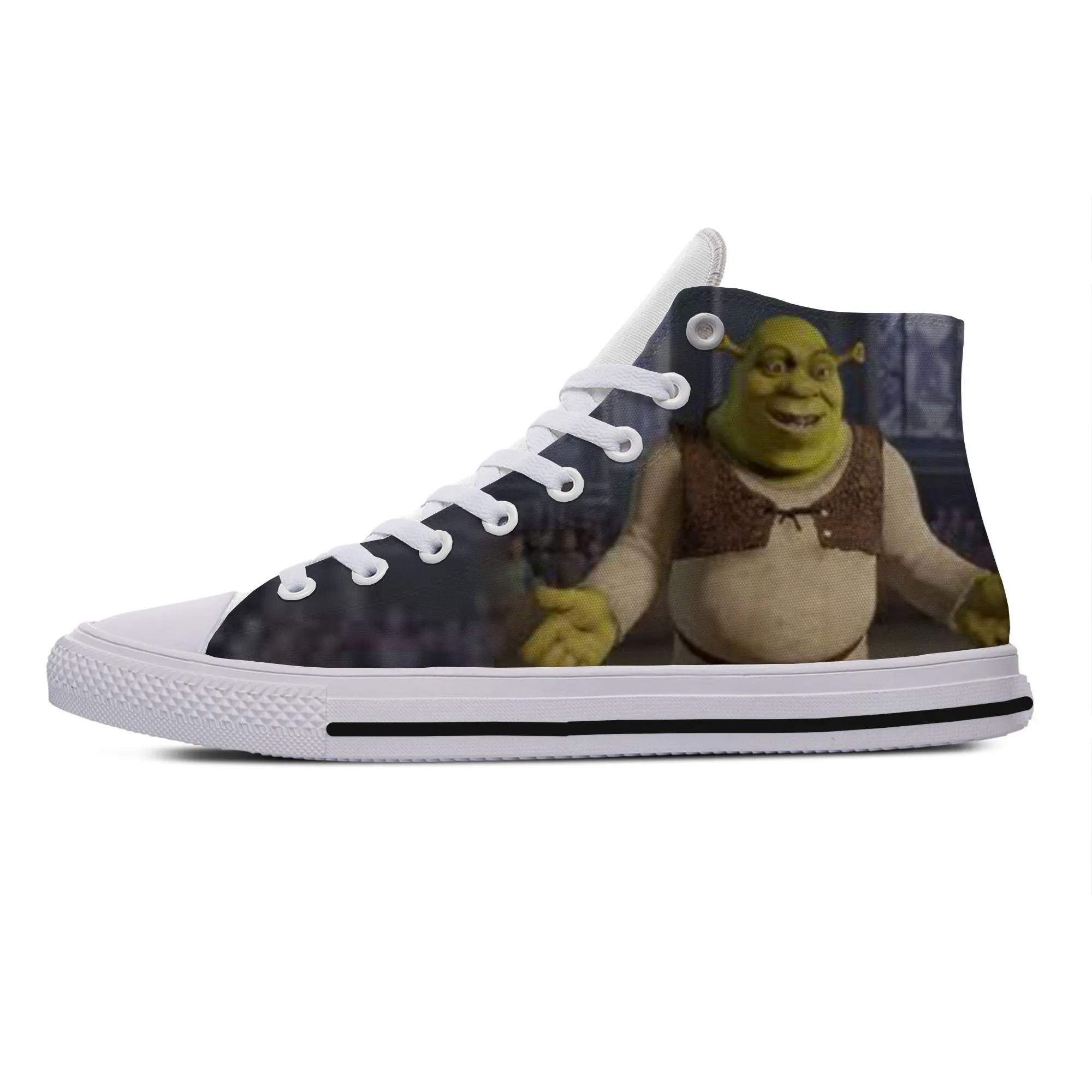 2019 Hot Cool Fashion New Summer Sneakers Handiness Casual Shoes 3D Printed Cartoon Cute Funny Fantasy Movie For Men Women Shrek | Обувь