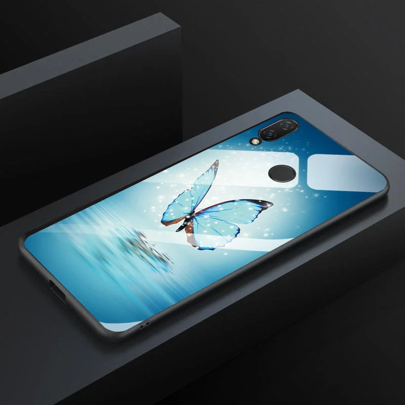 Мягкий край задняя крышка чехол для Huawei Honor 8X6 5 &quotзакаленное стекло бампер 8X8 X