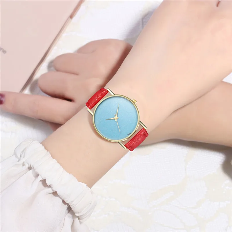 Женские кварцевые часы FUNIQUE с синим циферблатом Reloj Mujer Прямая поставка | Наручные