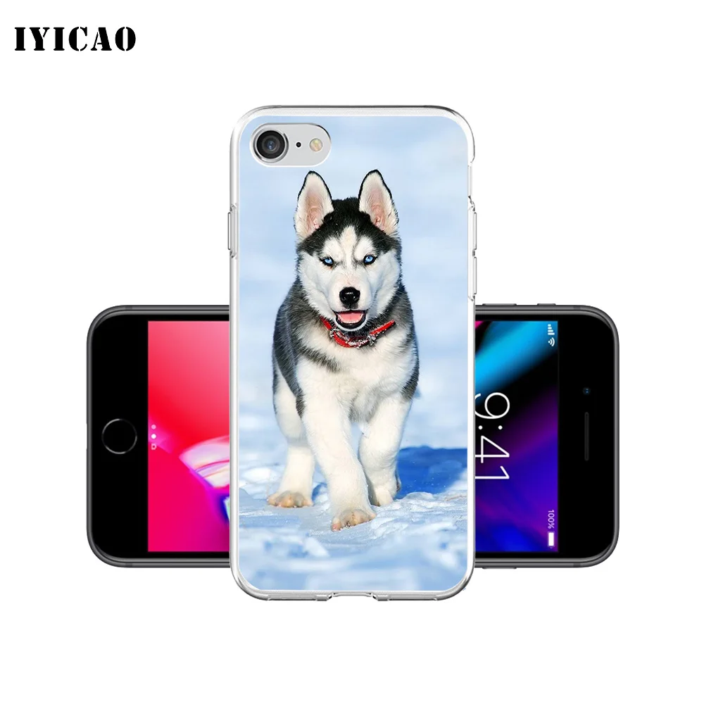 Мягкий силиконовый чехол IYICAO для iPhone X XR XS MAX 6 6s 7 8 Plus 5 5S SE TPU|Чехлы-накладки| |