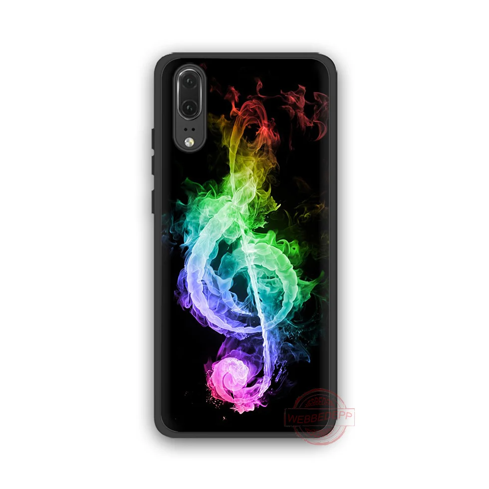 Чехол для телефона из ТПУ WEBBEDEPP Music note Huawei P10 P20 P30 Lite Pro Y6 Y7 prime 2018 Y9 2019 |