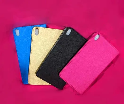 Роскошный Ультратонкий чехол-подставка из искусственной кожи с шелковой