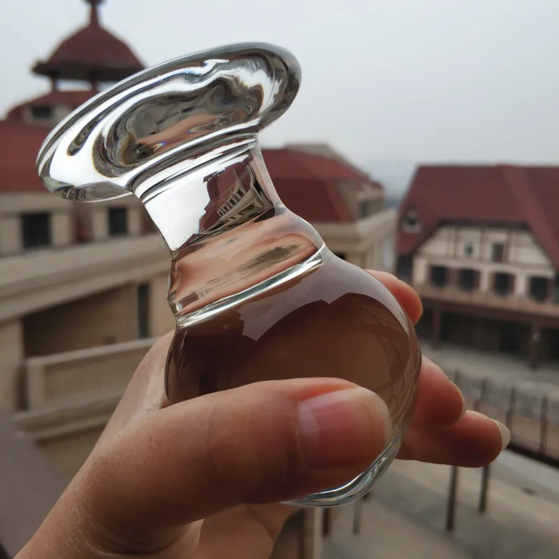 62mm Sexy Glass Anal Plug Massage Adult Gay Sex Toys for men Man Buttplug sexo anal butt plug male masturbator erotic toys | Красота и
