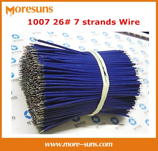 Free shipping 100pcs/lot 100MM electronic wire harness Tin plated copper 1007 26# 7 strand Pink Wiring Harness | Электроника