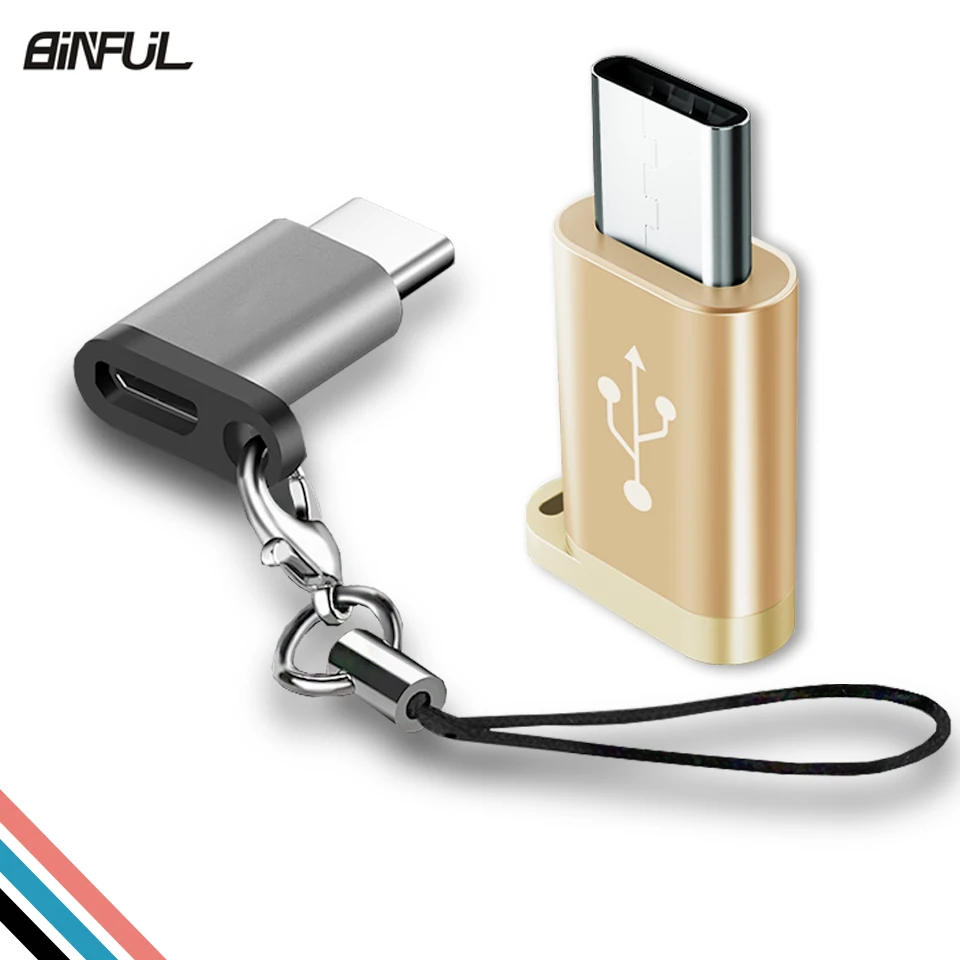 Адаптер USB Type C OTG Micro Женский к Мужской адаптер для телефона кабель брелок Xiaomi MI
