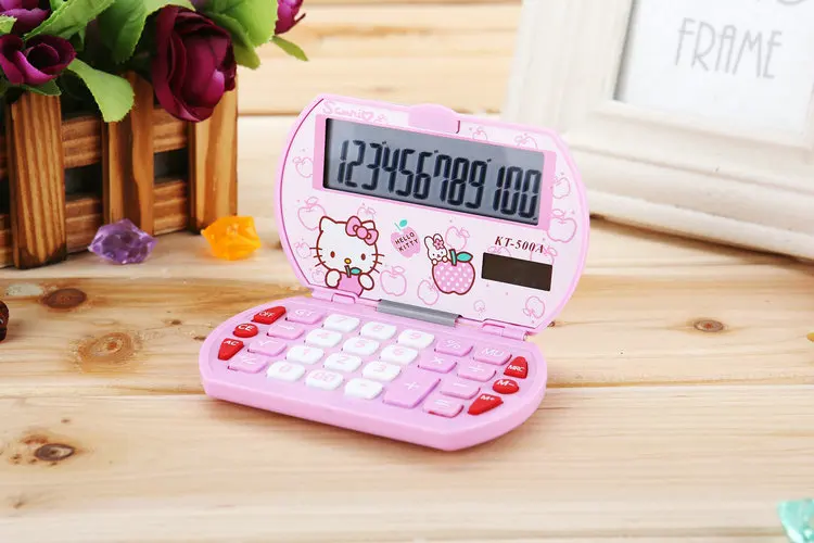 Doraemon cute cartoon calculator small jingle cat mini clamshell portable student | Компьютеры и офис
