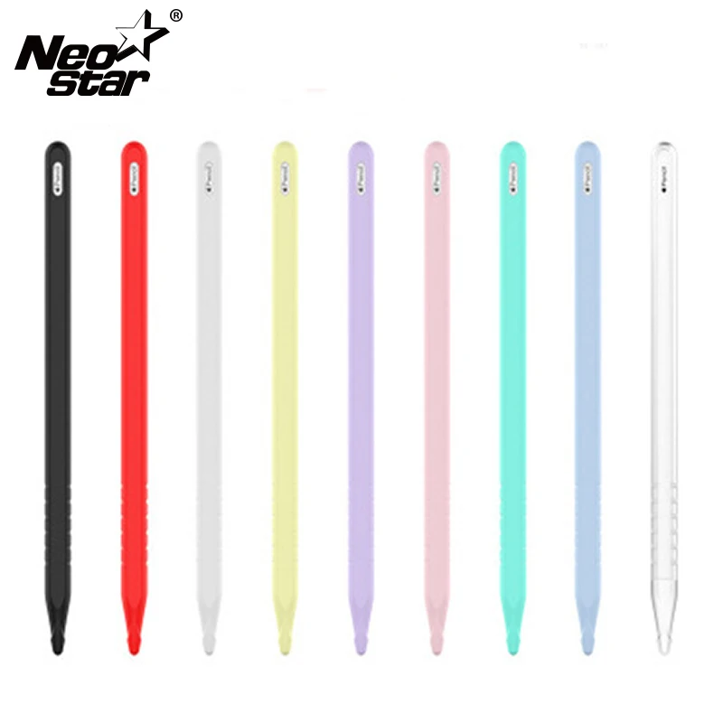 Полноцветный Мягкий силиконовый чехол для Apple Pencil, силиконовый чехол для iPad Pro Tablet Touch Pen, карандаш-стилус, чехол