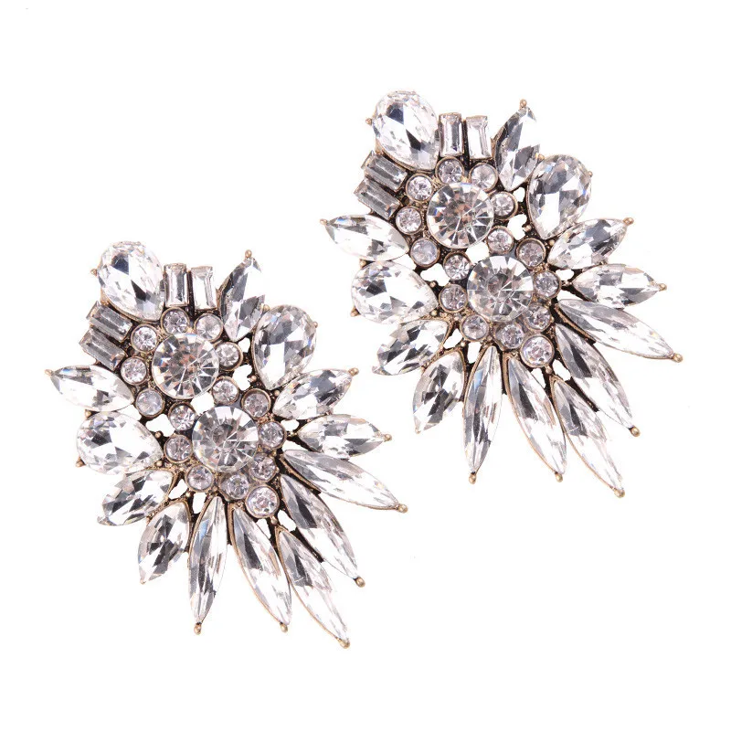 Girlgo Лидер продаж Bijoux Кристалл Геометрическая Серьги-гвоздики для Для женщин Подарки себе Винтажные серьги ювелирные изделия Новая мода Дизайн Boho