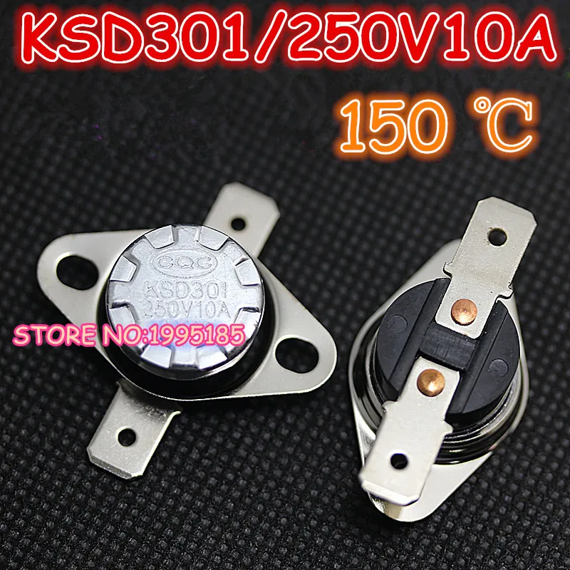 10 шт./лот KSD301 150 градусов по Цельсию C переключатель температуры с нормальным