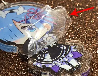 Брелок с подвеской для девочек 1 шт. аниме Re Zero REM RAM кантай Асуна Yoshino дата Live