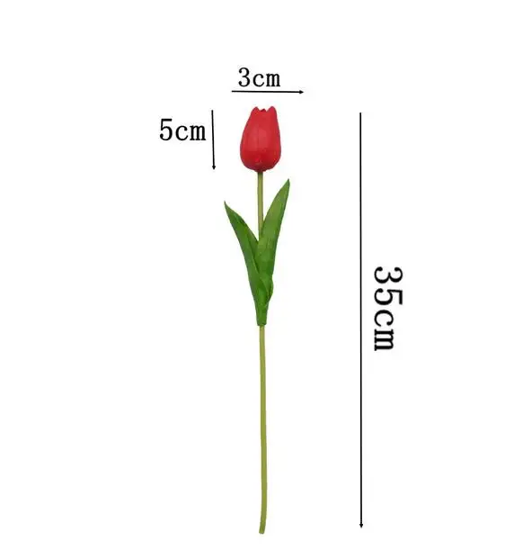 

10Pcs/Lot Tulip Artificial Flowers Wholesale Real Touch PU Artificial Bouquet Flowers For Home Gift Wedding Decorative Flowers