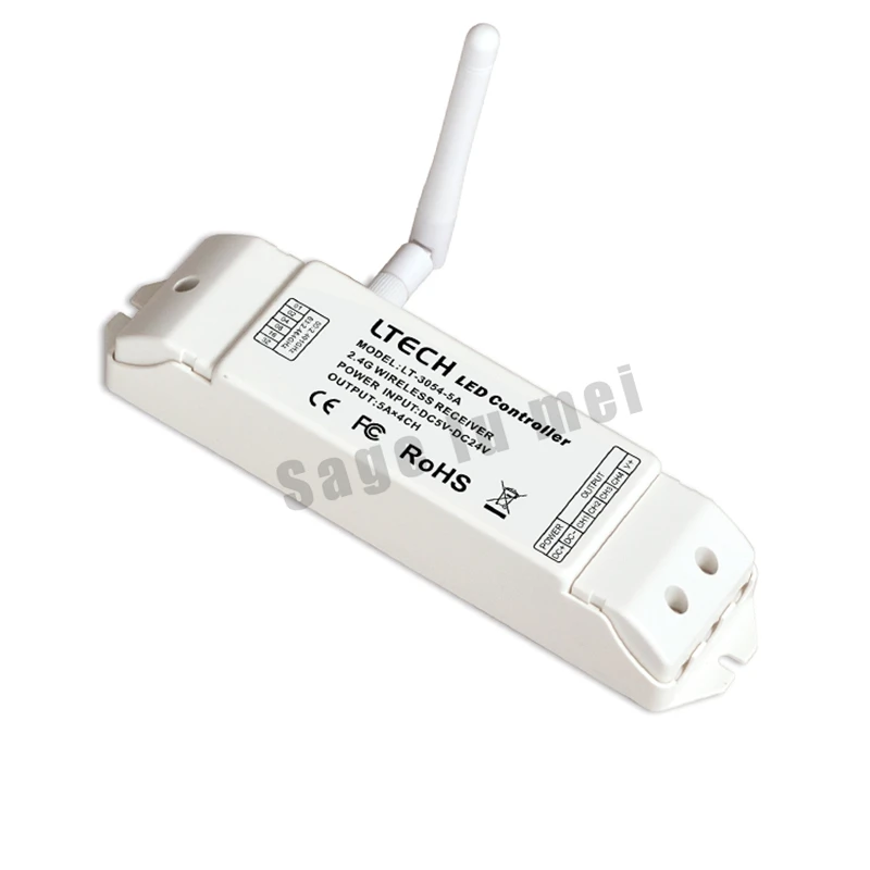 LT-3054-5A 2.4 ГГц контроллер беспроводной приемник DC5-24V вход 5A * 4CH max20A исходящую связь