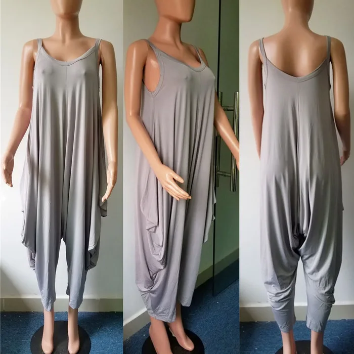 Женский комбинезон оверсайз Свободный Повседневный Комбинезон на бретелях