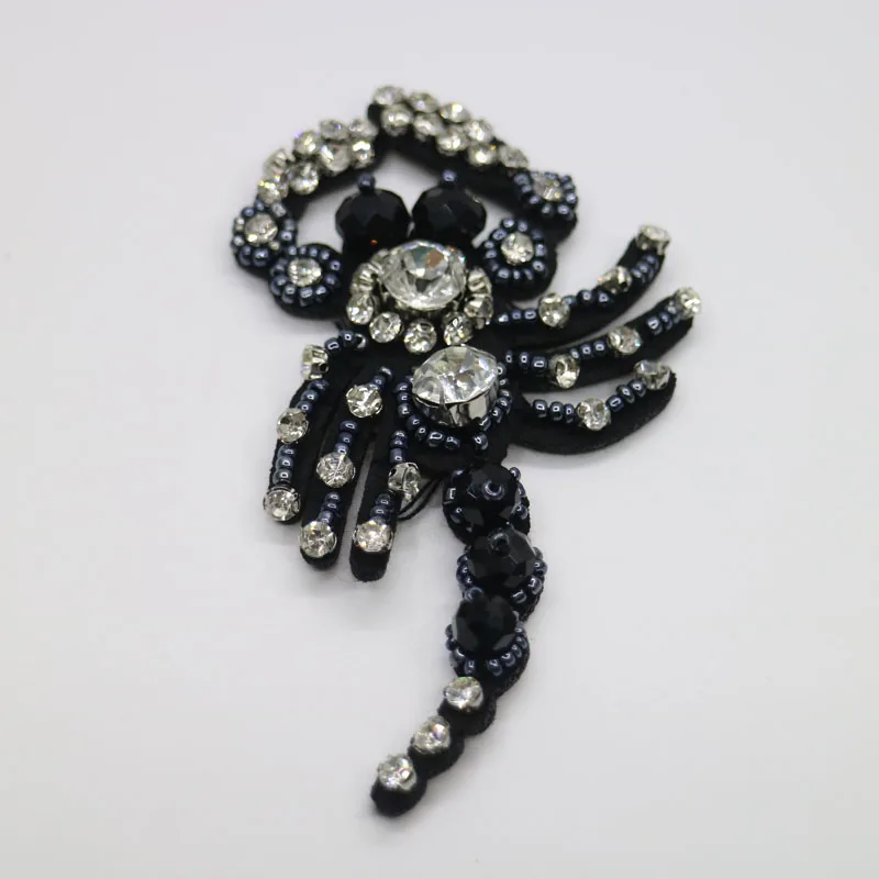 1 шт. Скорпион 3D ручной работы горный хрусталь бисером патчи для одежды животные