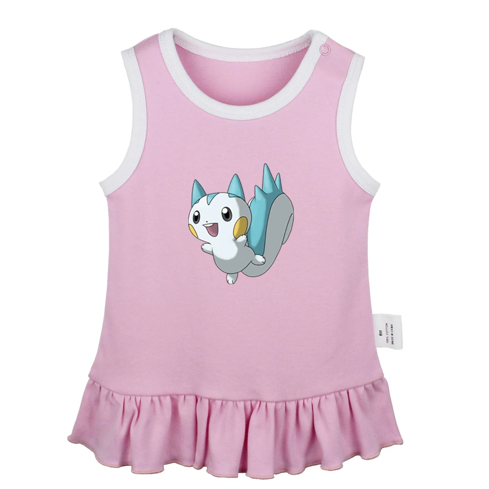 JaBabyYS588P Милый Покемон Togepi Jigglypuff Chansey Ditto Gengar Lickitung платья для новорожденных девочек платье без рукавов для малышей Одежда для младенцев - Цвет: JaBabyYS588P
