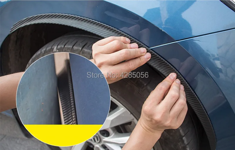 4Pcs 28.7'' Carbon Fiber Car Flare Protector Fender Arch Strip Wheel Lip Eyebrow | Автомобили и мотоциклы