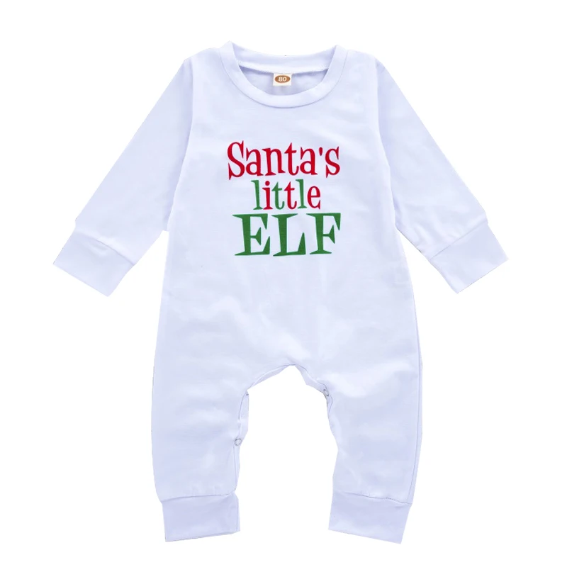 Детские Рождественские комбинезоны с цветочным принтом и поросенком Одежда для