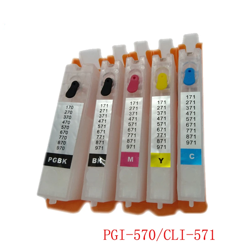 Vilaxh перезаправляемый картридж PGI 570 CLI 571 для Canon PIXMA MG5750 MG5751 MG5752 MG5753 MG6850 MG6851 MG6852 MG6853