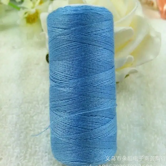 blue 2 шт цвета полиэстер отличные катушки ниток для шитья 250 ярдов многоцветные высокого качества - Цвет: blue