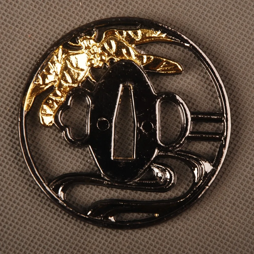 Красивый и изящный Сплав Tsuba ручная защита для японского самурайский меч катана